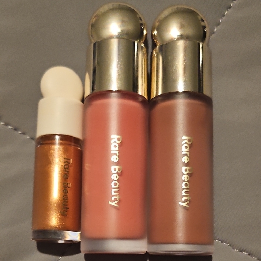 Rare Beauty Blush Trio - Gold, Pink, Brown